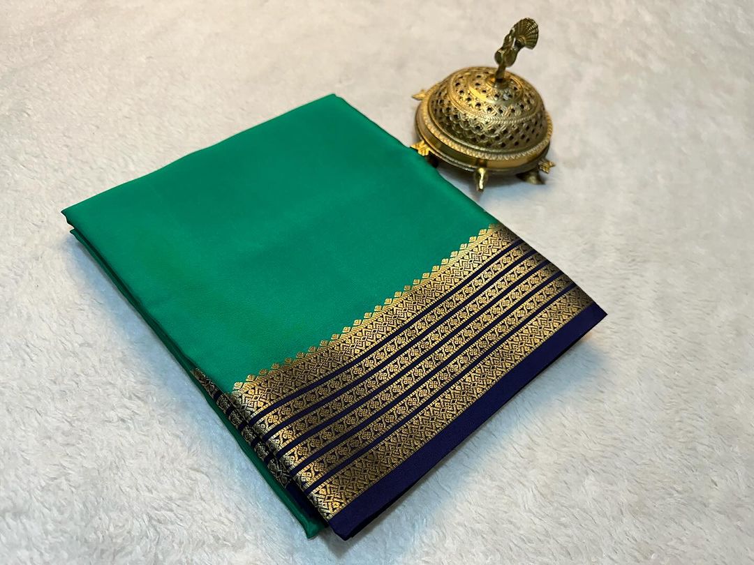 Traditional Occasion Wear Mysore Saree With Soft Silk Finish