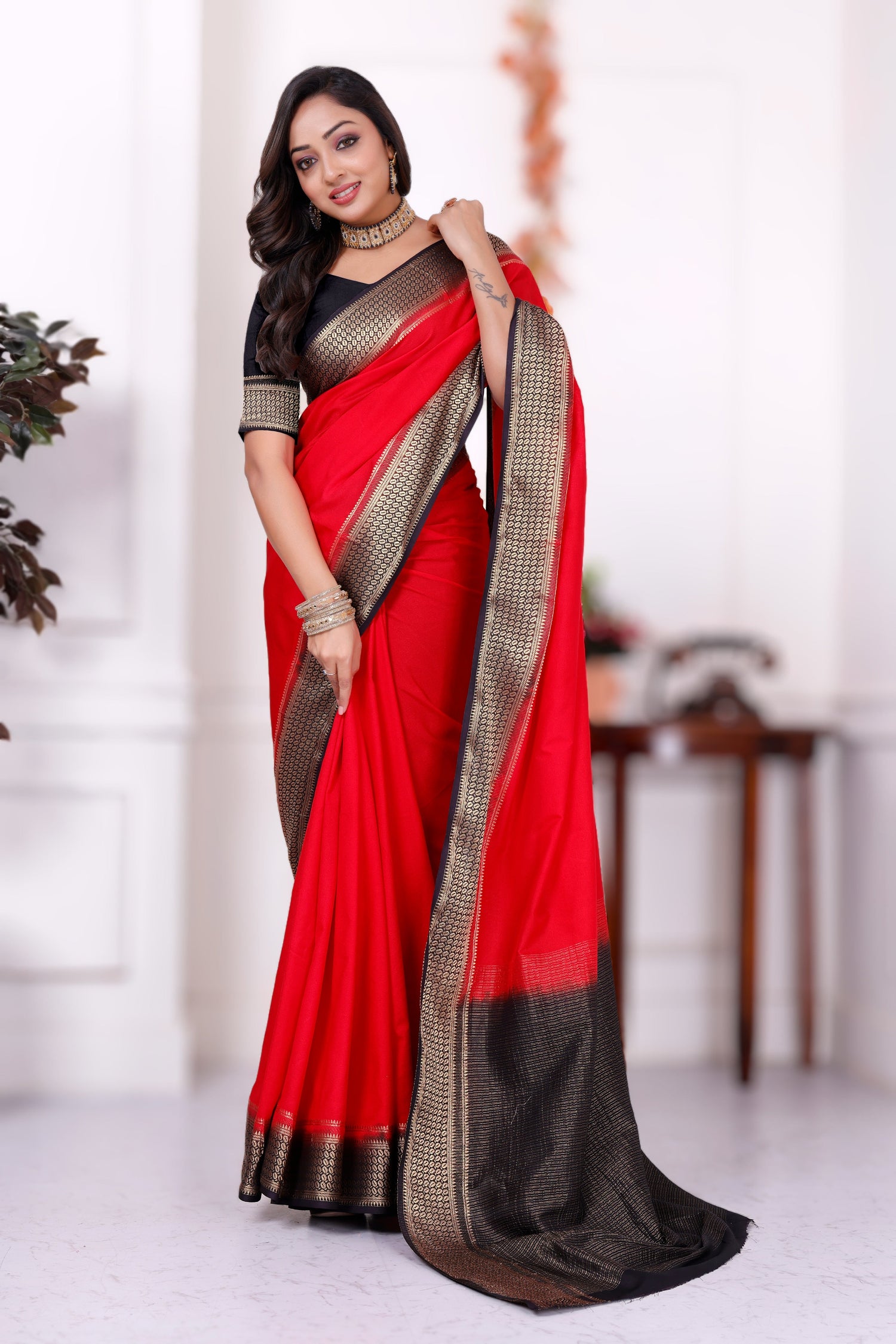 Cultural Wear Mysore Silk Saree With Fancy Appeal