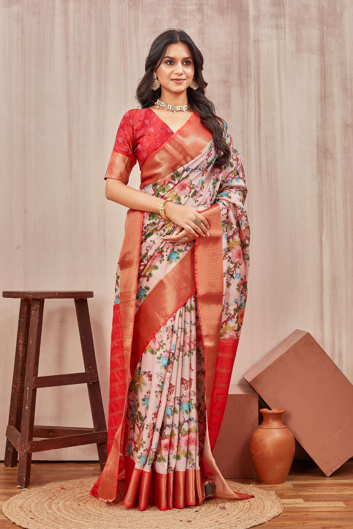 Comfortable Digital Printed Mysore Silk Saree For Office And Daily Outings