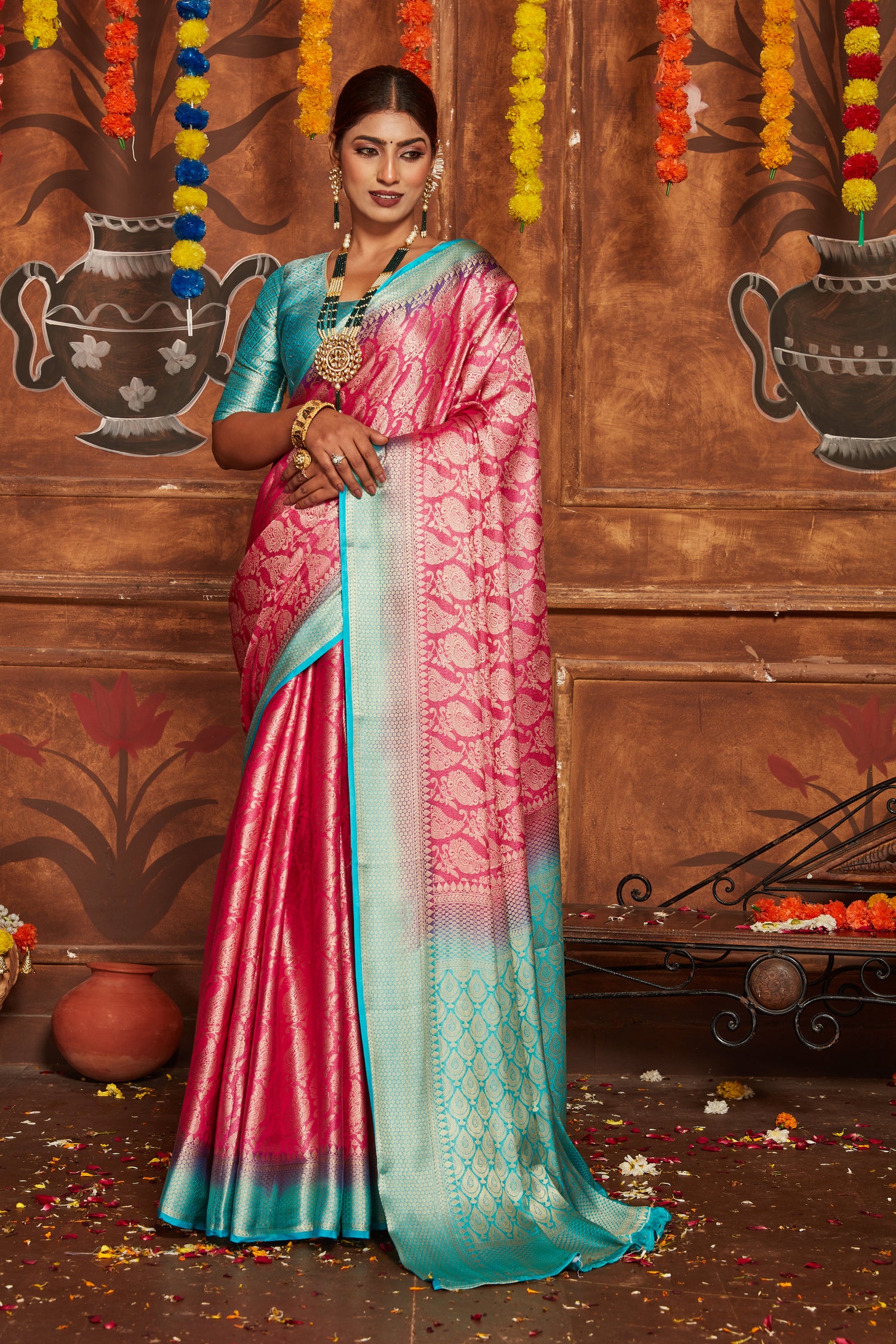 Banarasi Detailed Mysore Silk Saree For Festive And Wedding Wear