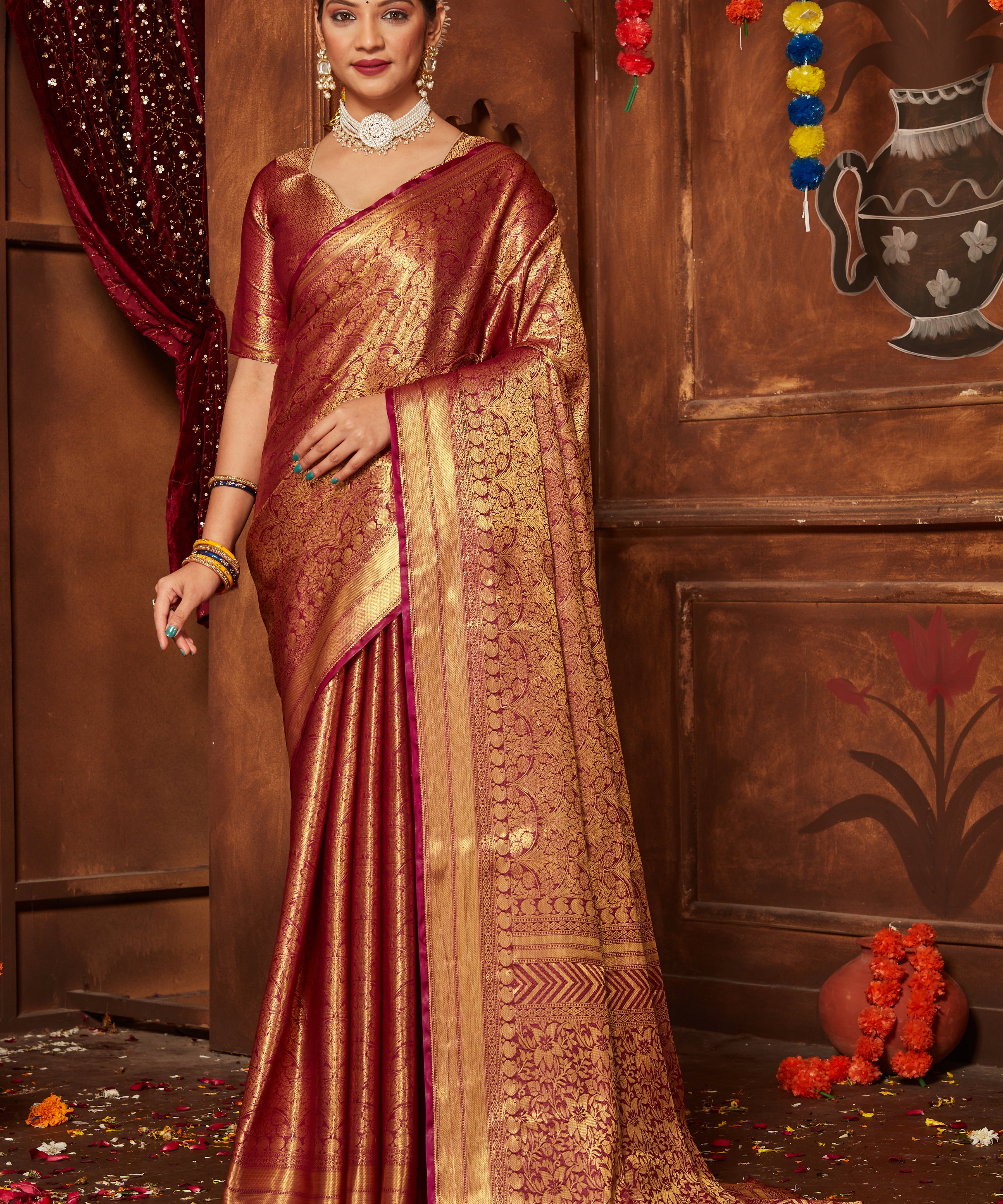 '- Unveiling Grandeur: A Collection of Luxurious Brocade Wonders