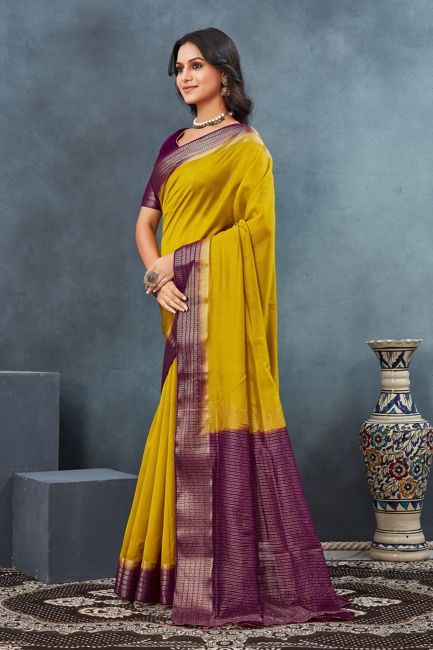 Wine Pure Art Silk Saree Soft Handloom Pattu For Wedding Functions