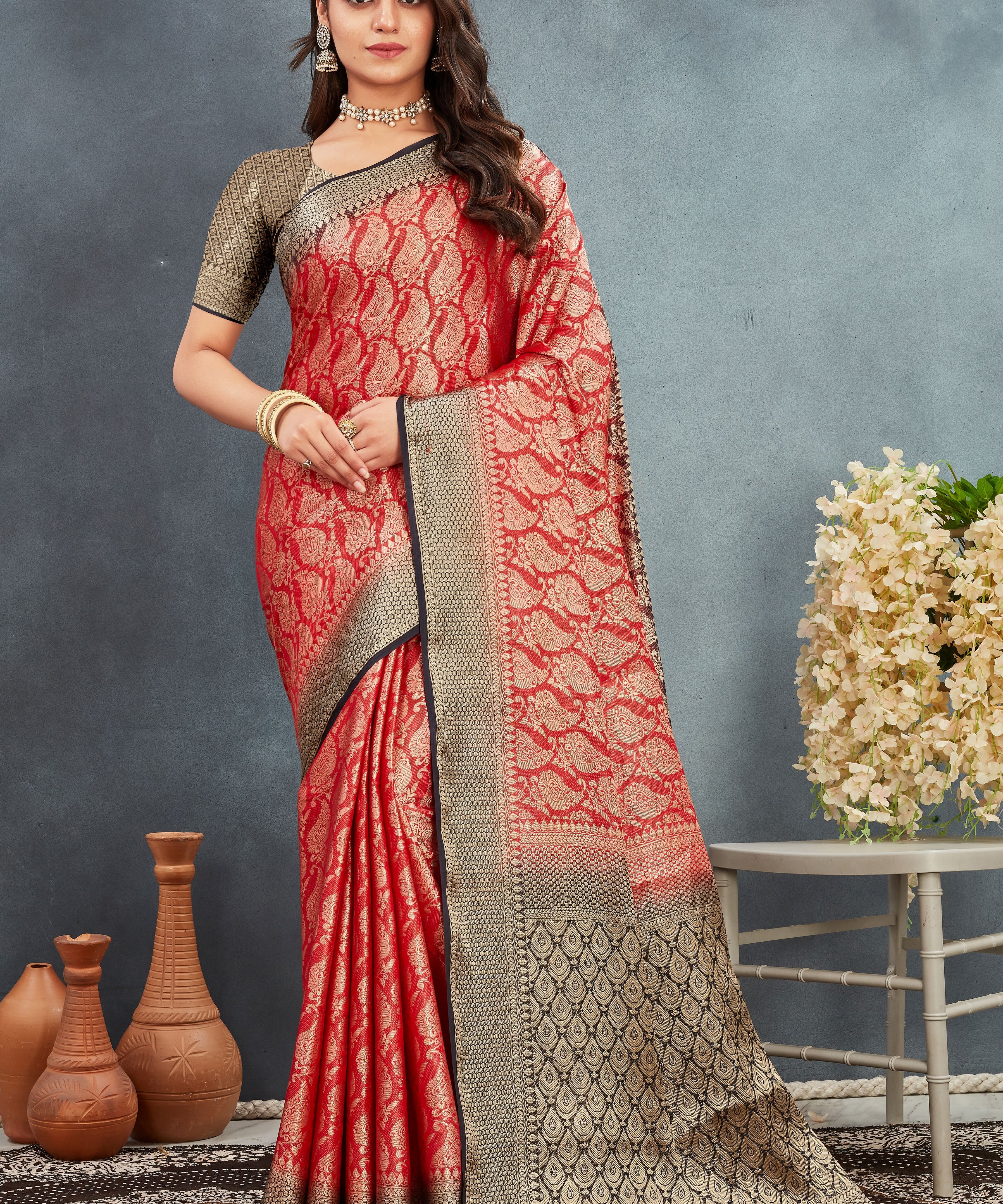 '- Brocade Brilliance: Where Luxury Meets Tradition