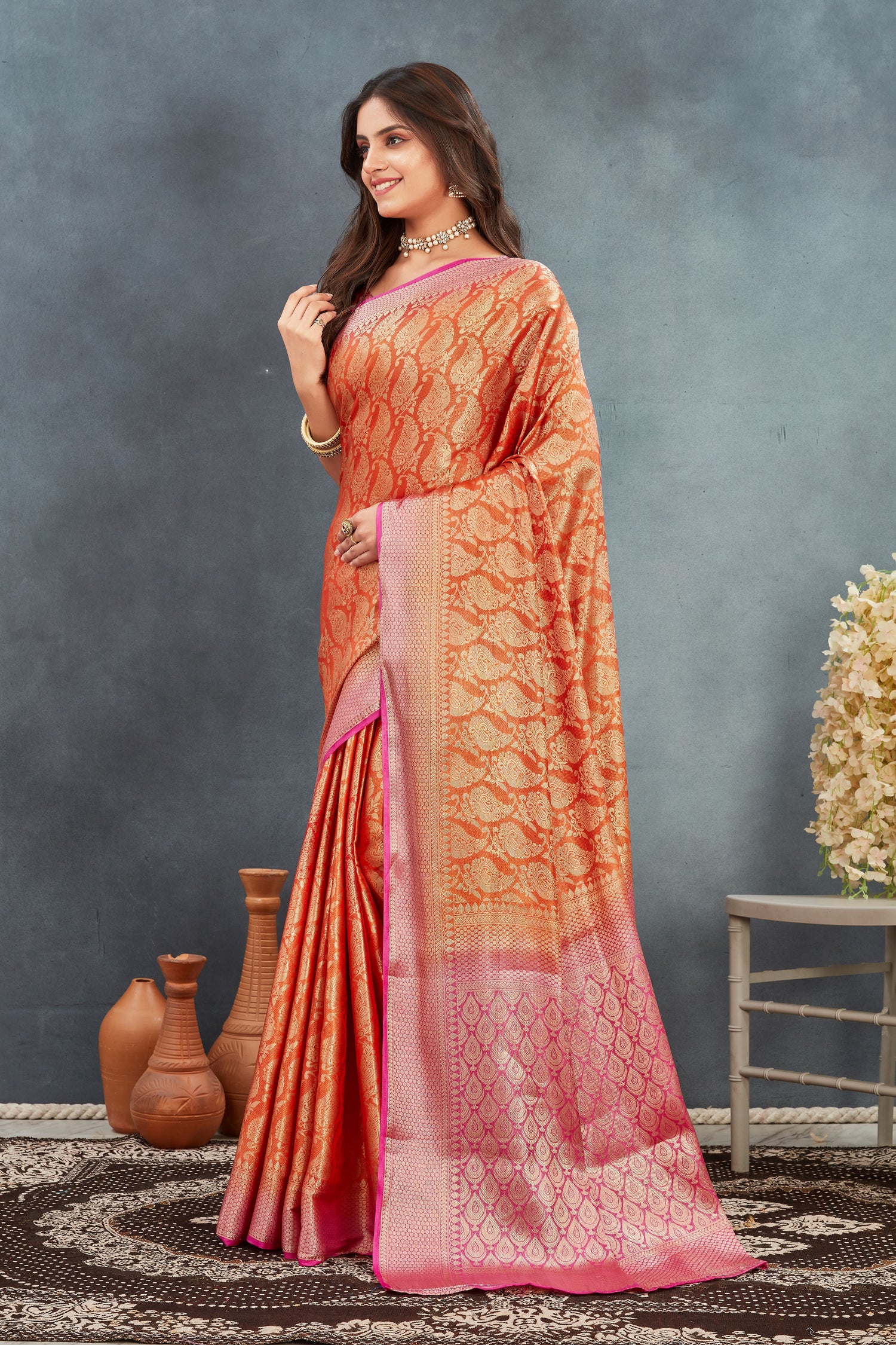 Regal Charm, Modern Grace: Sarees Woven for Queens