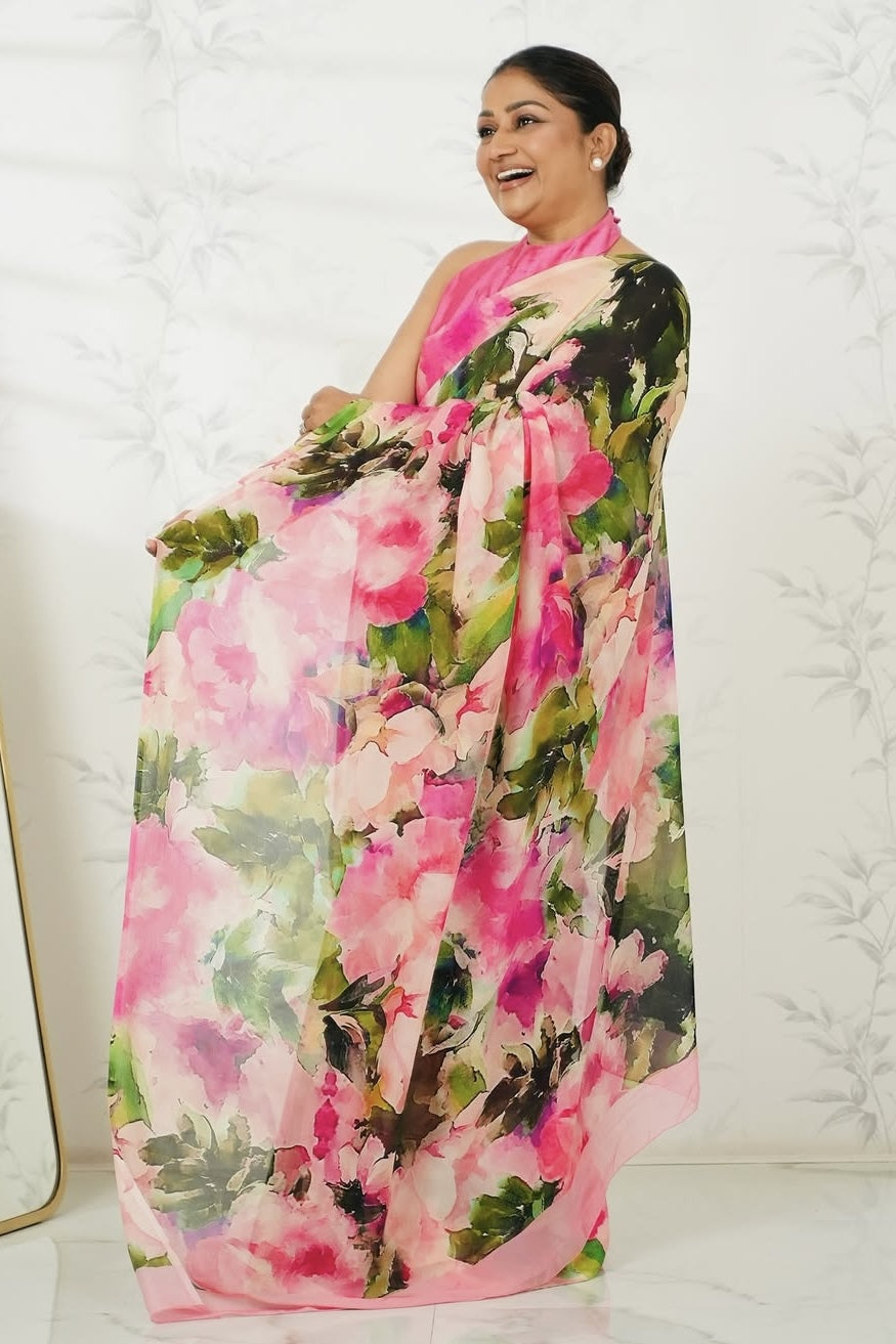 Buy Dolly Jain Wore Ruby Satin Silk Saree from  Premvastra