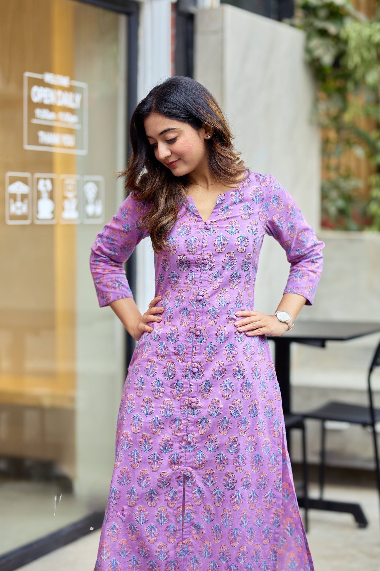 Light Purple Printed Co-ord Set