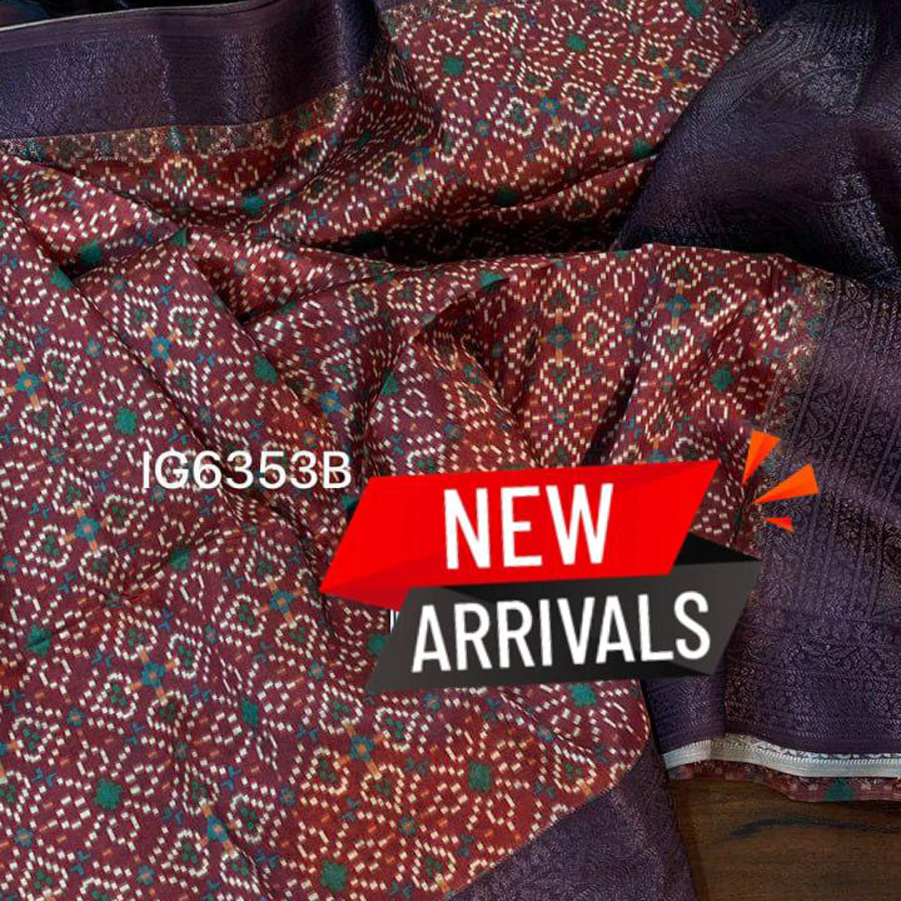 Chic Maroon Fancy Silk Digital Printed Saree Handloom Special