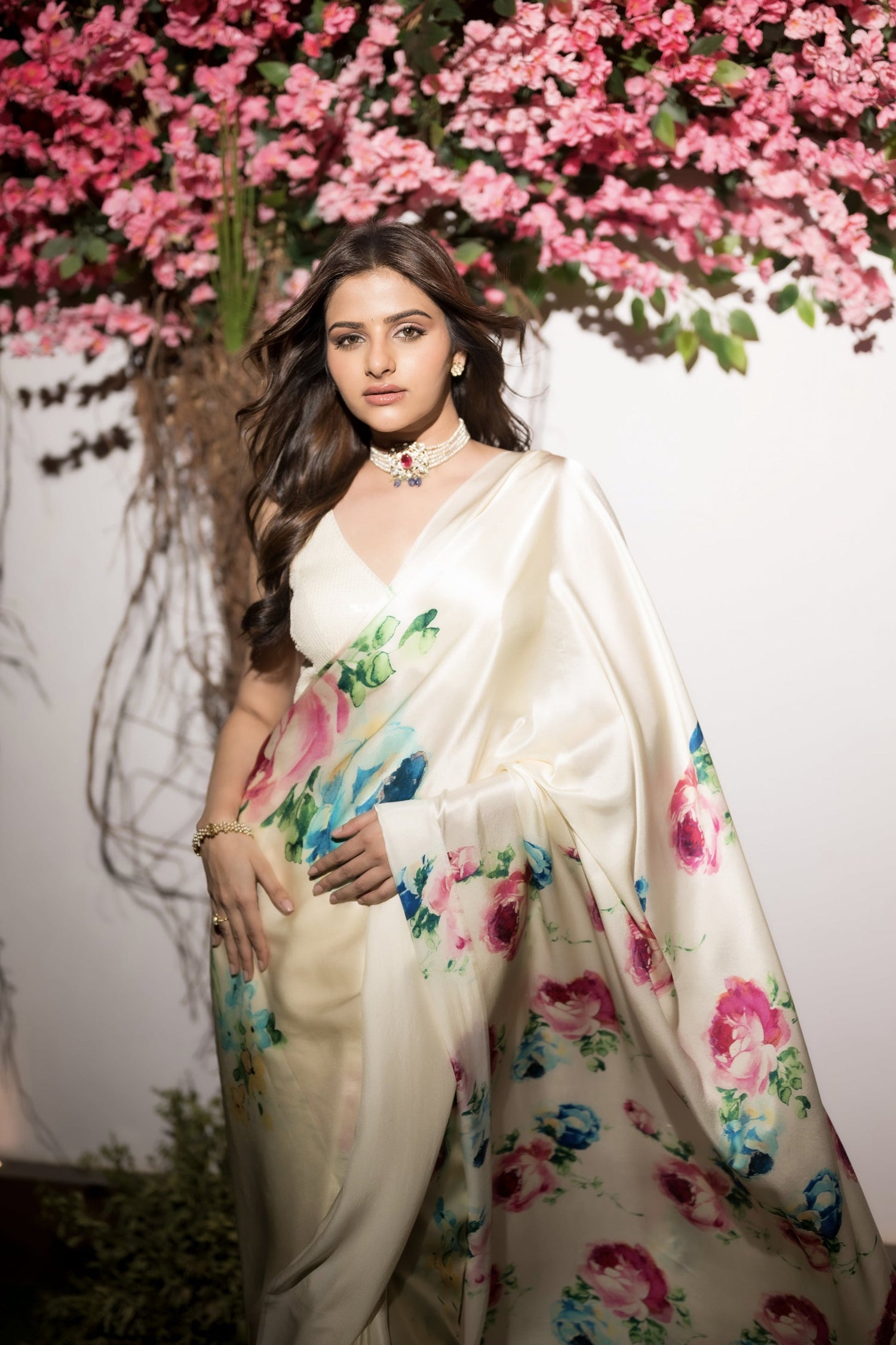 Buy Avantika Dassani Wore Shyla Satin Silk Saree | Premvastra