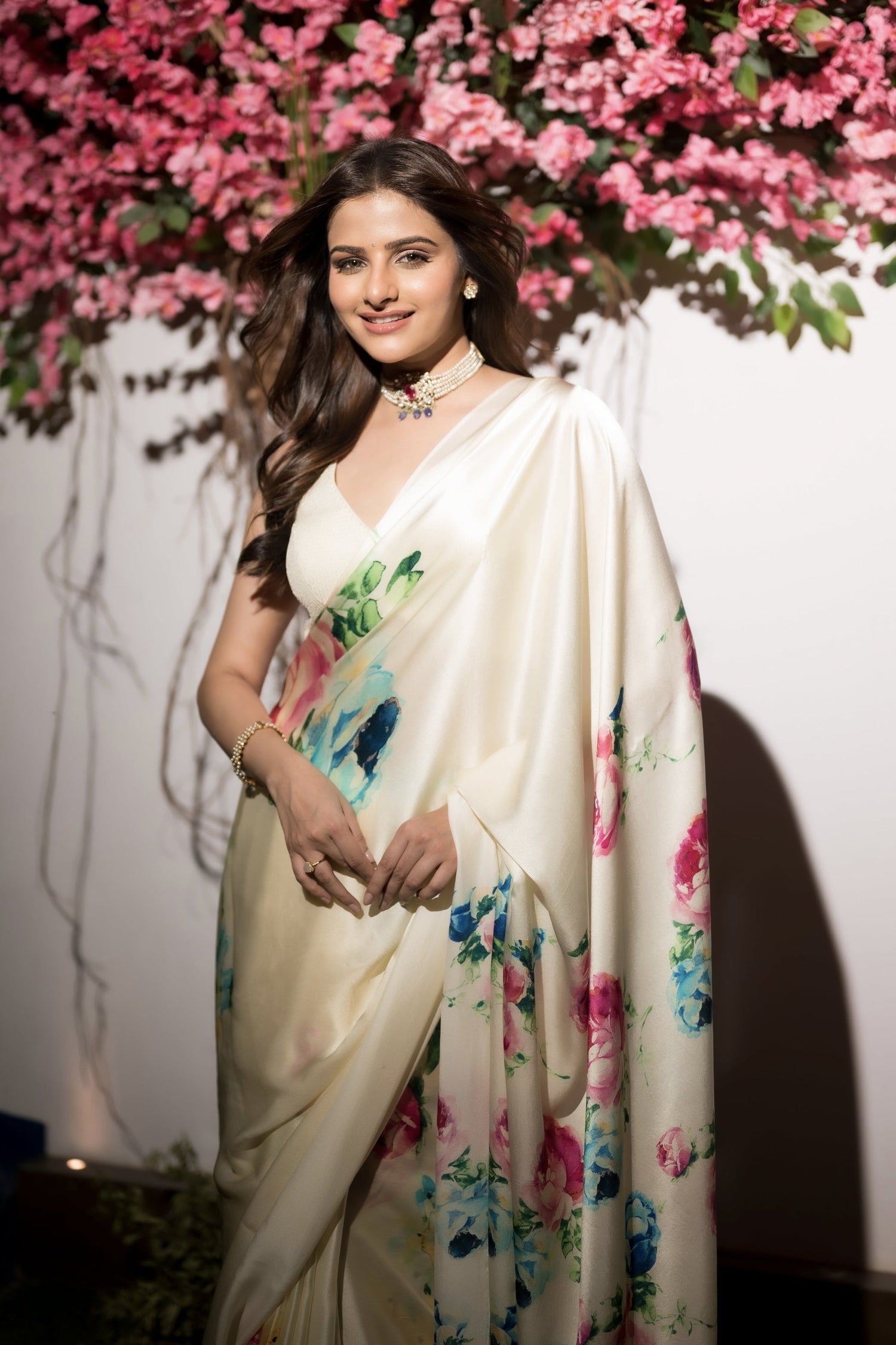 Buy Avantika Dassani Wore Shyla Satin Silk Saree | Premvastra