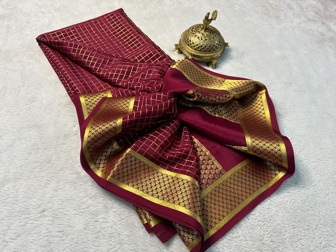 Pure Mysore  Rich Pallu Soft Silk Saree