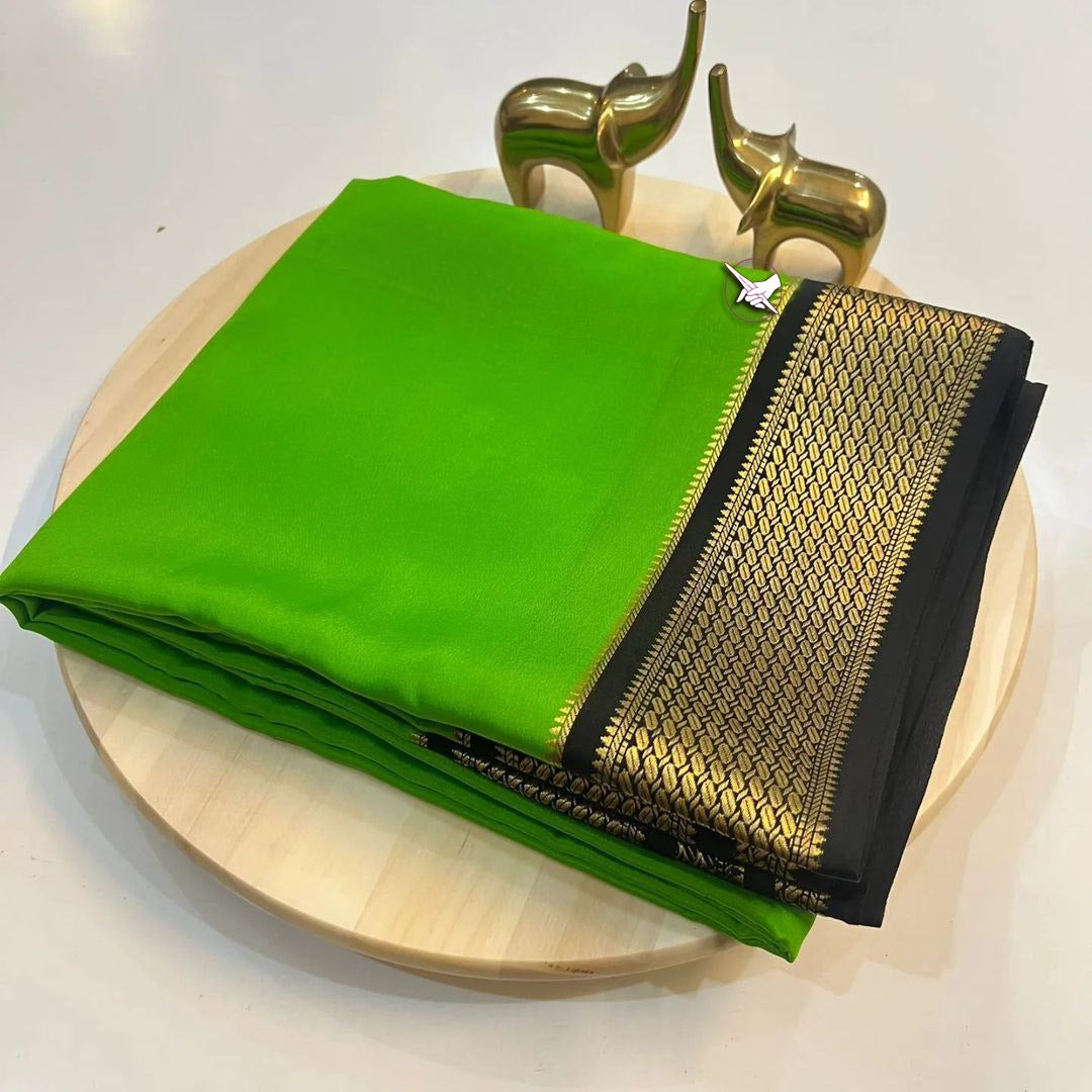 Smooth Drape Mysore Silk Saree In Soft Finish With Blouse Included