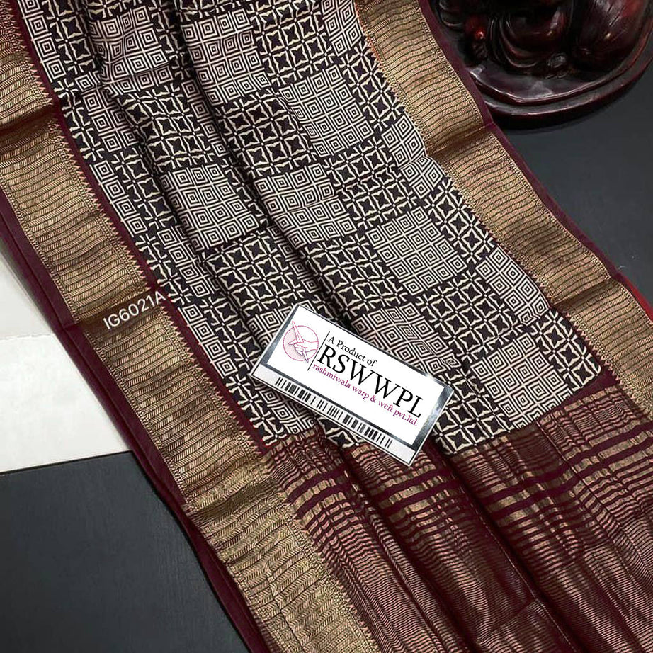 Pure handloom Maheswari print