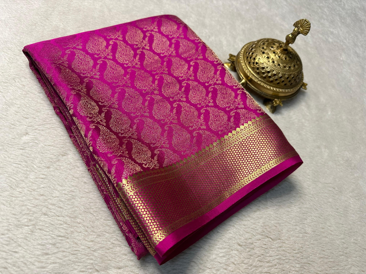 Pure Mysore  Rich Pallu Soft Silk Saree