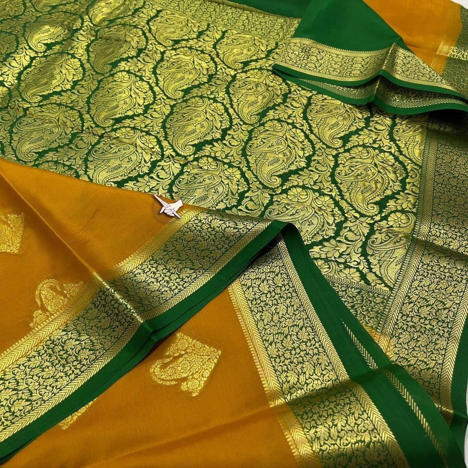 💕Gorgeous Mysore silk saree for Festive 💕