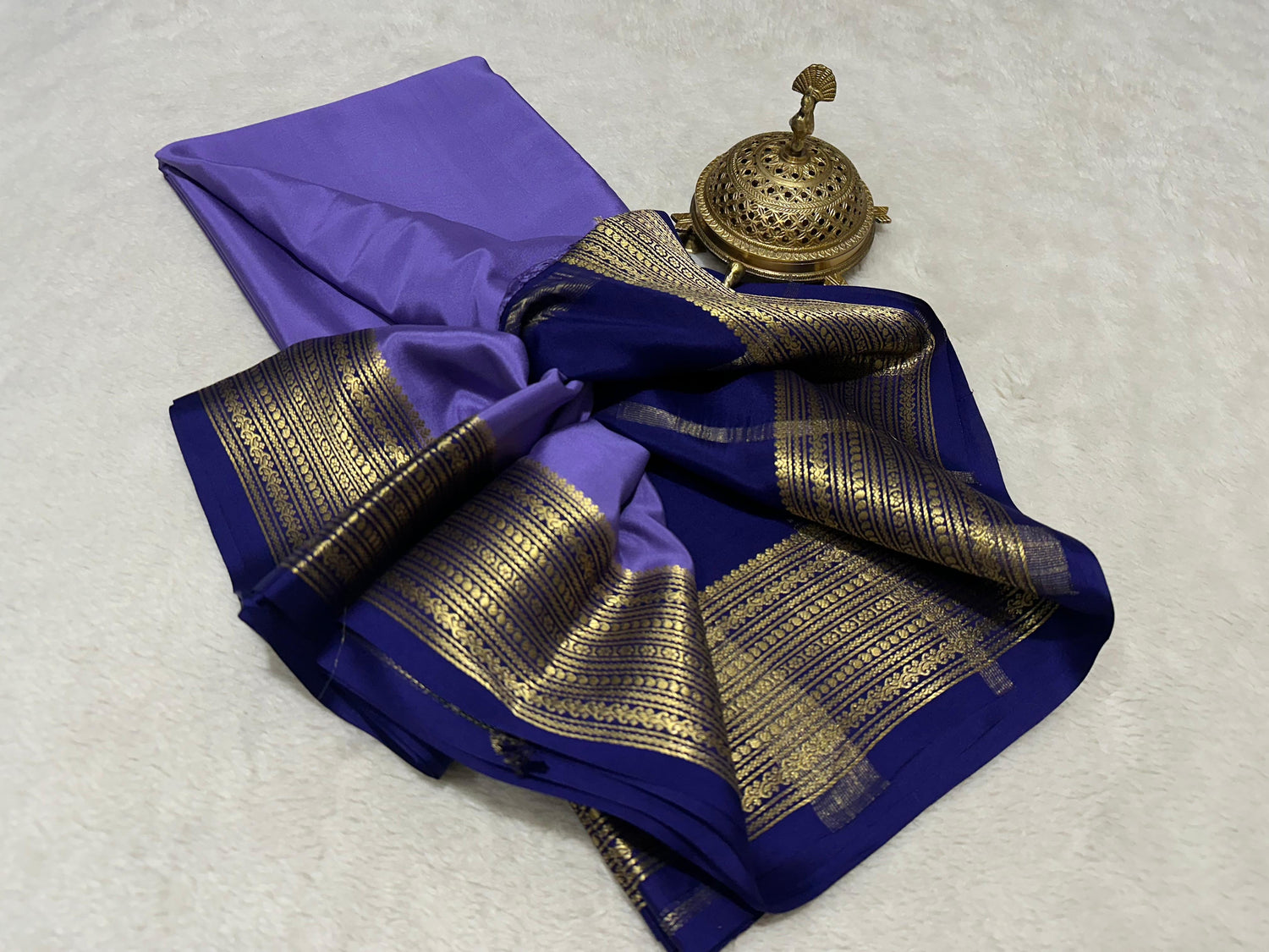 Luxury Mysore Silk Saree For Women Bold Border Edition