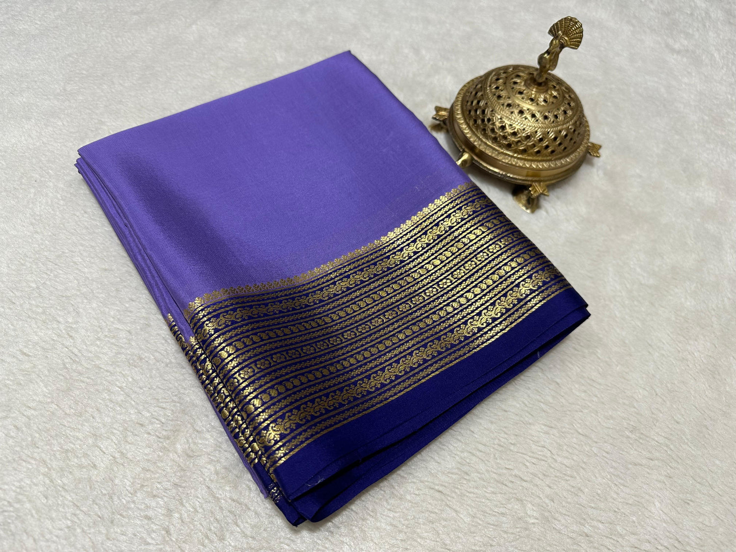 Luxury Mysore Silk Saree For Women Bold Border Edition