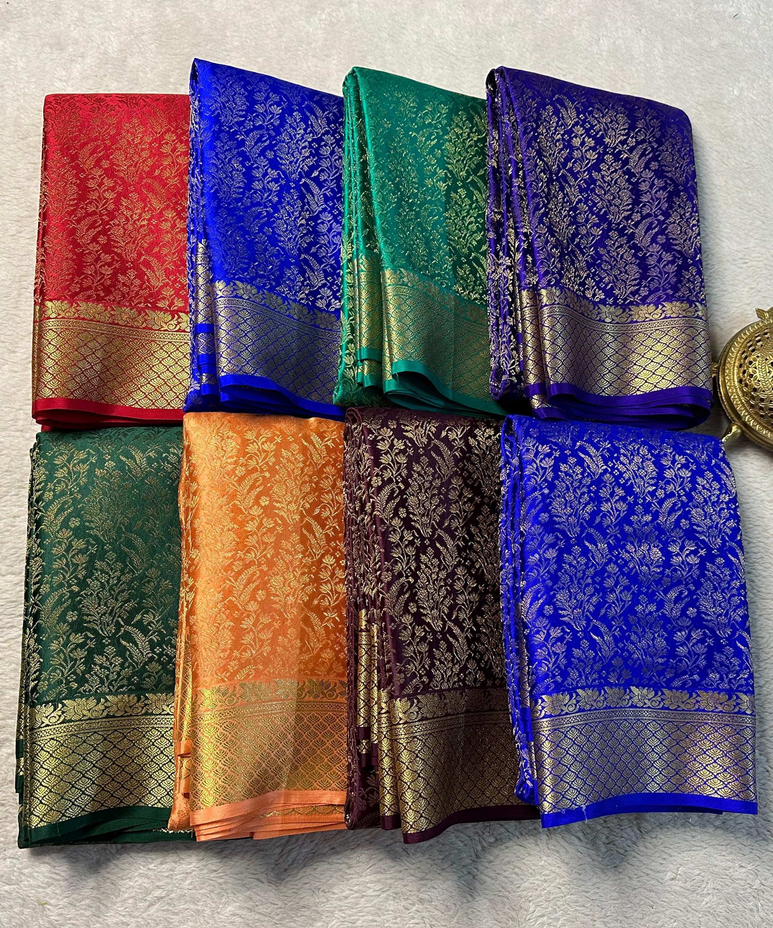 Exquisite Brocade Mysore Silk Saree