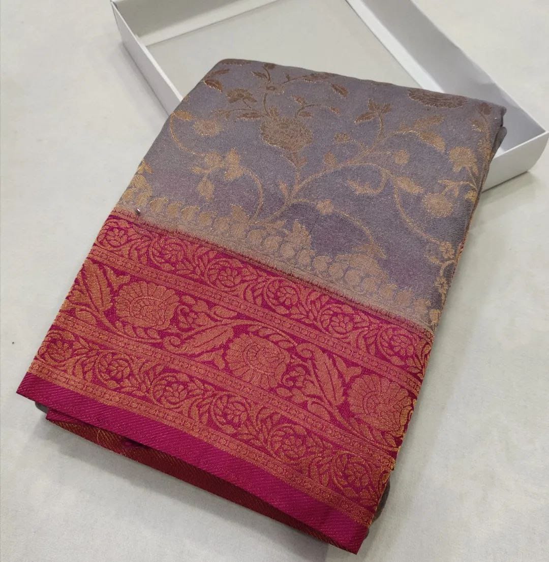 Festive Wear Zari Woven Soft Silk Saree For Women