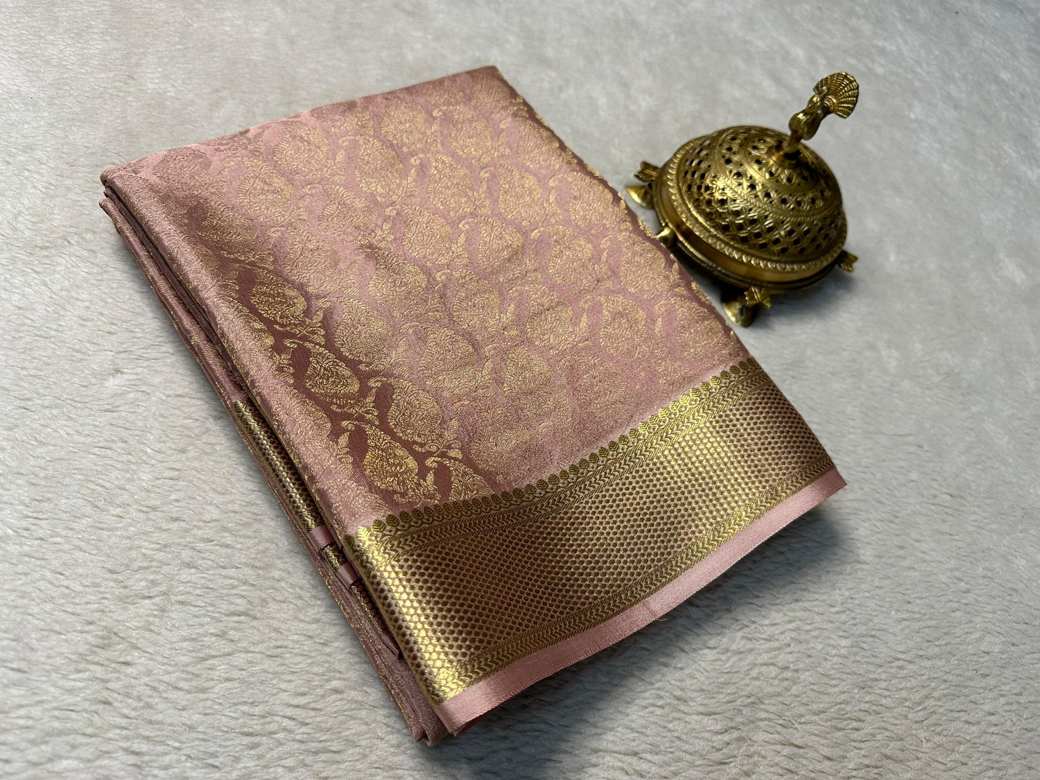 Festive Wear Mysore Silk Saree With Classic Zari Weaving