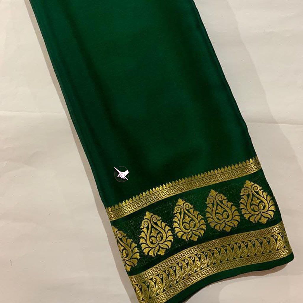 Luxurious Zari Woven Mysore Silk Saree For Special Occasions