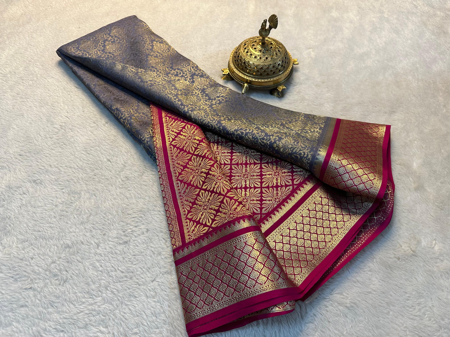 🌟 Brocade Beauty: Mysore Silk Sarees in Full Splendor ✨