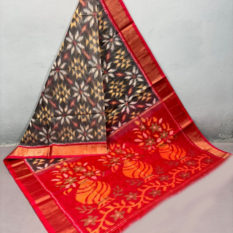 ✨ Soft Handloom Sico Pattu Sarees in Brown🌸