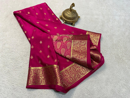 Mysore Crepe Silk Saree: The Drape of Dreams