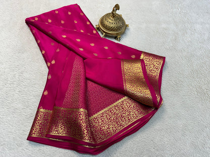 Mysore Crepe Silk Saree: The Drape of Dreams