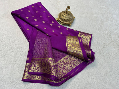 Mysore Crepe Silk Saree: The Drape of Dreams