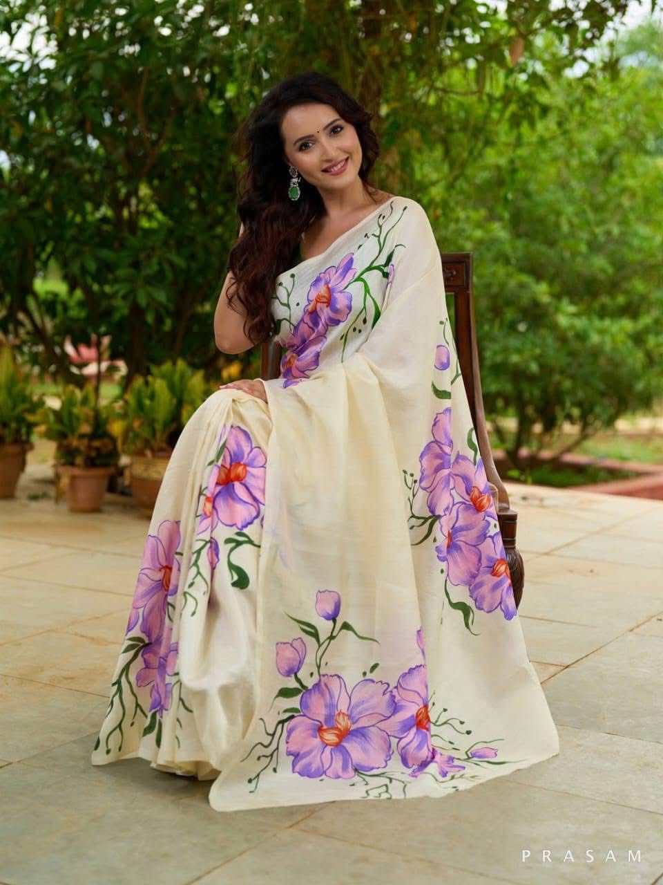Captivating Traditional Mysore Silk Floral Digital Print Saree