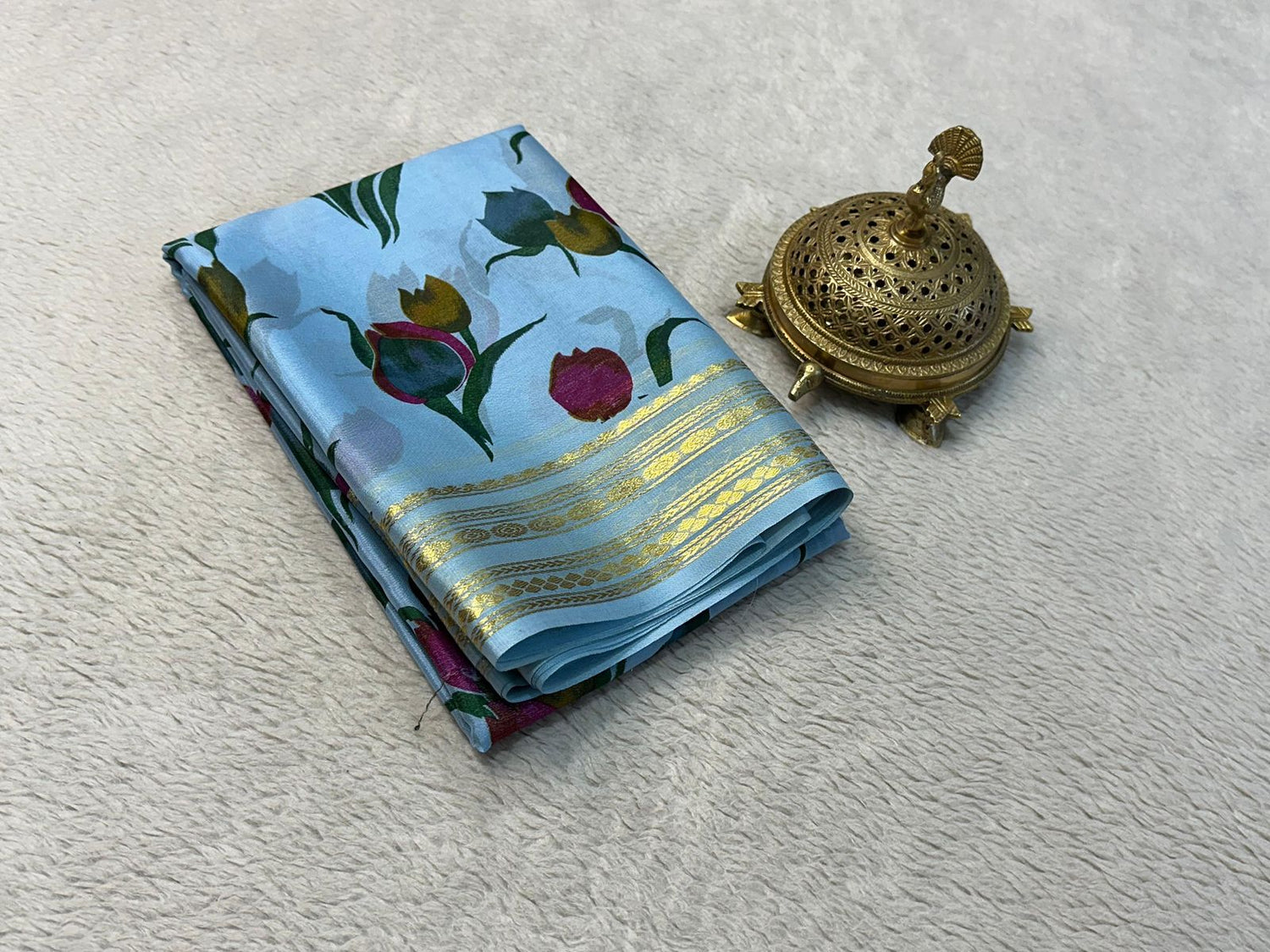 Silk Symphony: Printed Mysore Crepe Sarees
