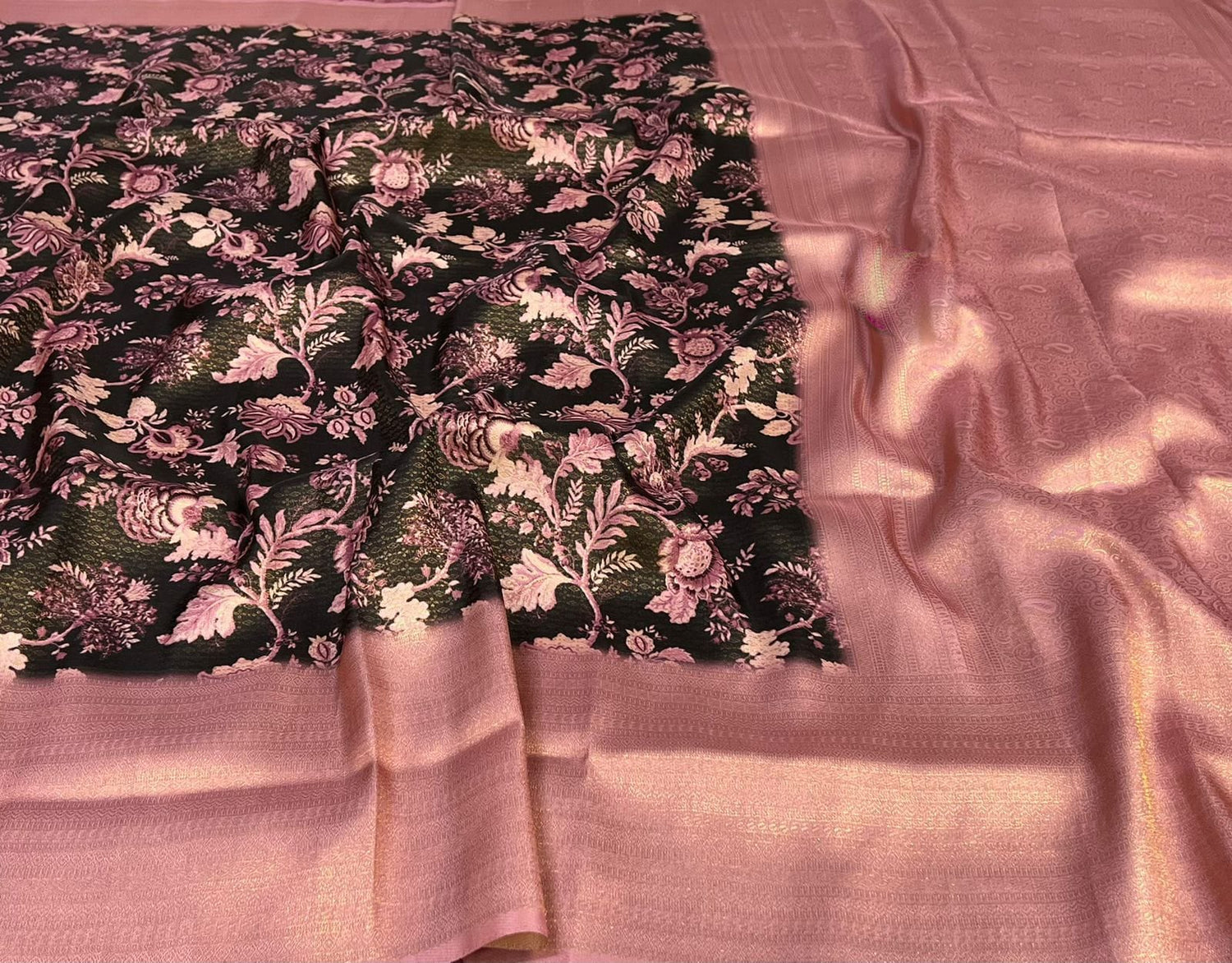 Printed Soft Silk Saree For Festivals And Celebrations
