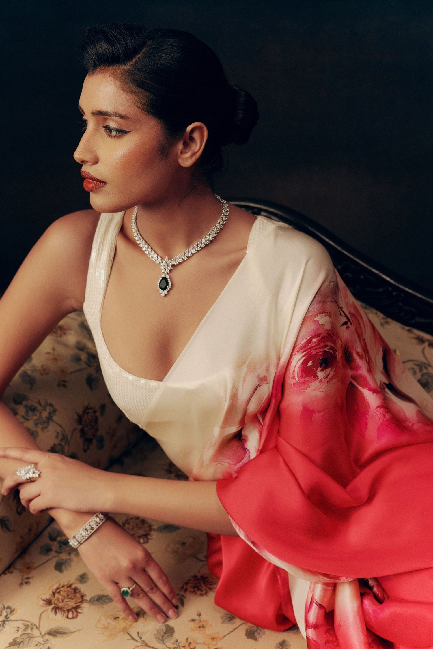 Buy Sonia Rani Pink Satin Silk Saree | Premvastra