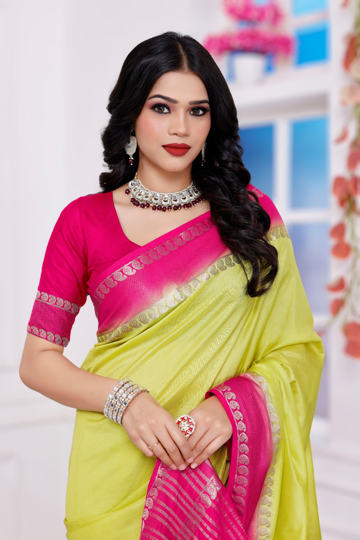 Subtle Plain Mysore Silk Saree For Elegant Looks