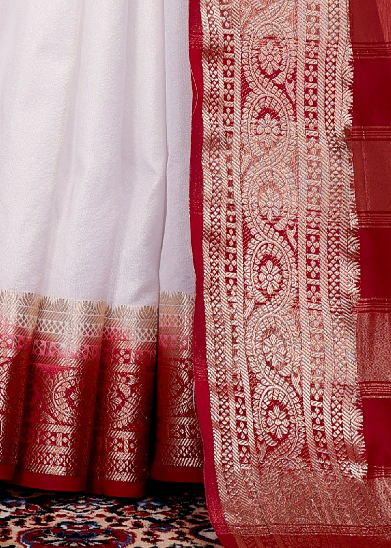 Soft Mysore Silk Crepe Saree In Plain Style