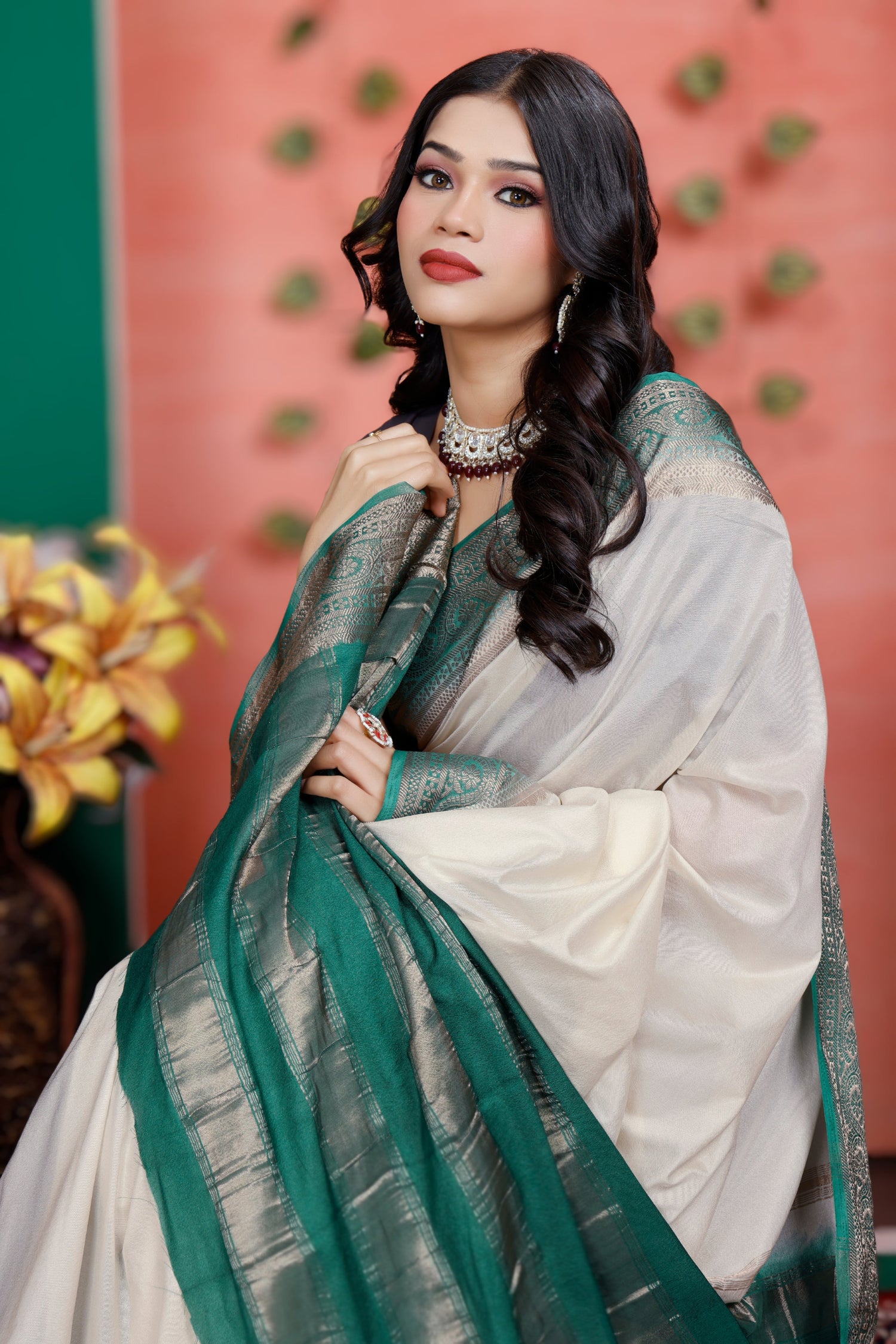 Traditional Wear Mysore Crepe Silk Saree With Minimalist Design
