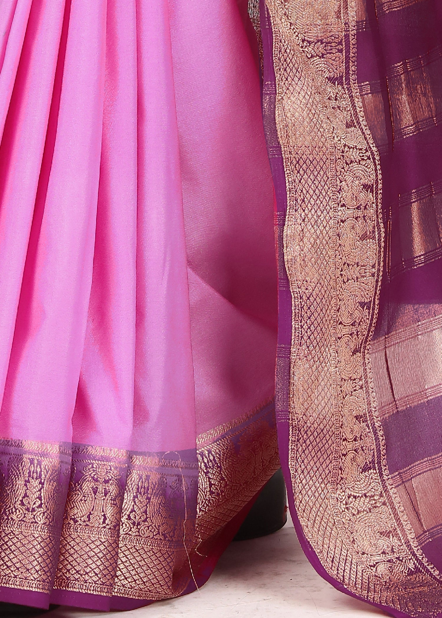 Pure Mysore Crepe Silk Saree With Traditional Elegance