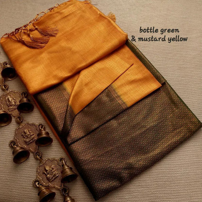 ✩ ꧁Twiffy Kubera Silk Saree For Women꧂✩