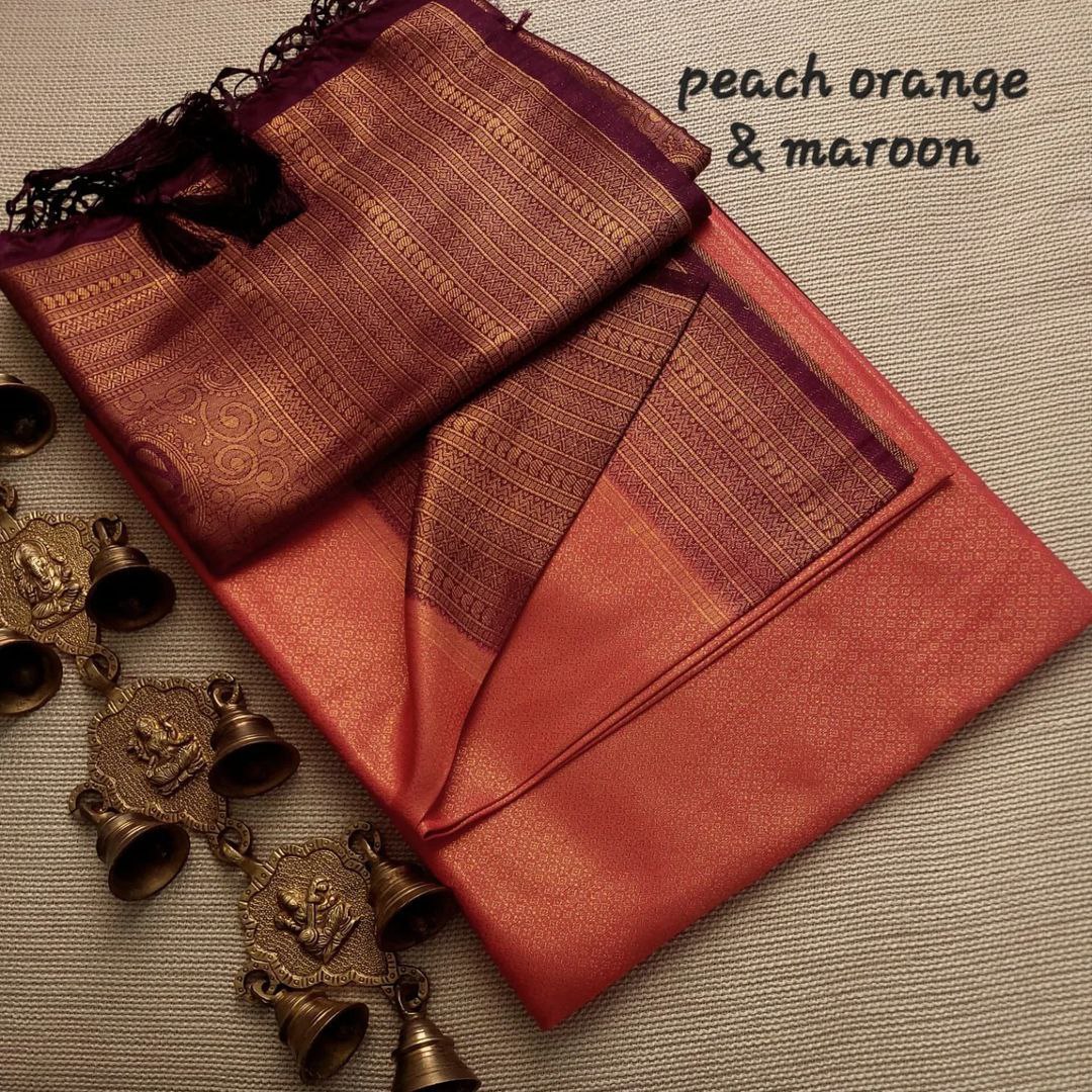 Regal Mysore Silk Saree With Rich Zari Weaving Design