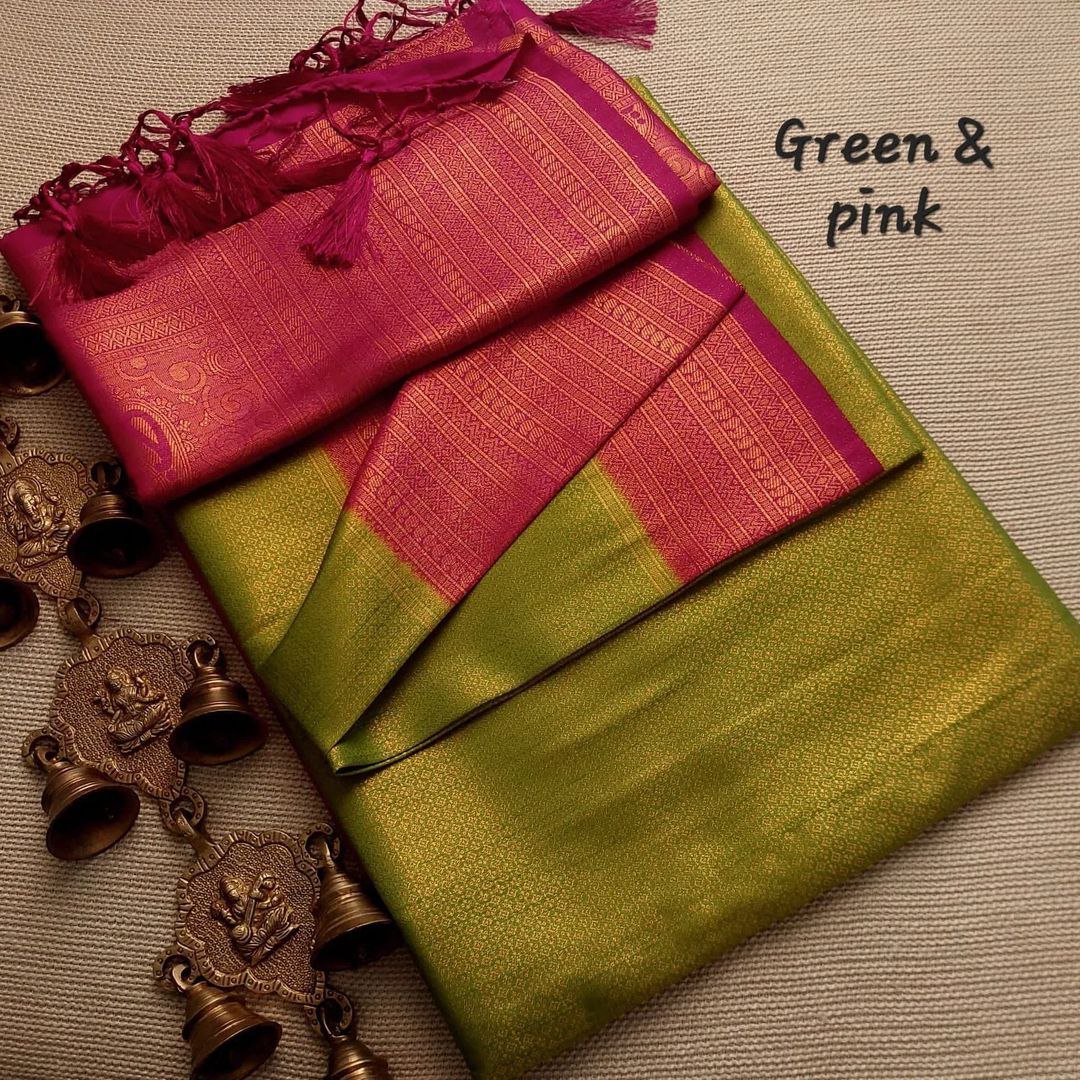 ✩ ꧁Twiffy Kubera Silk Saree For Women꧂✩