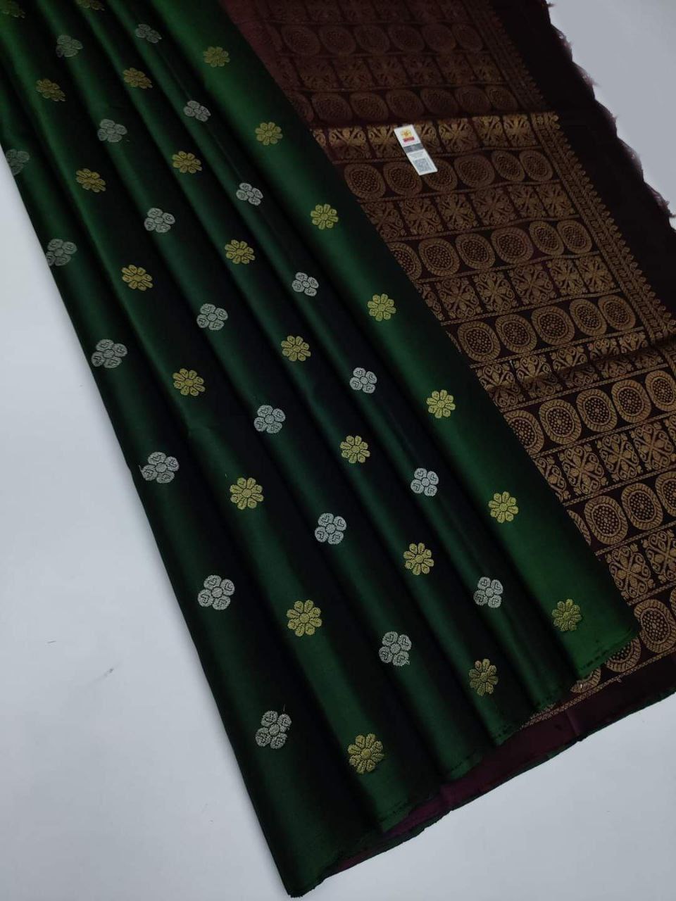 Heritage Look Green Silk Saree South IndiaS Kanchipuram Weaving