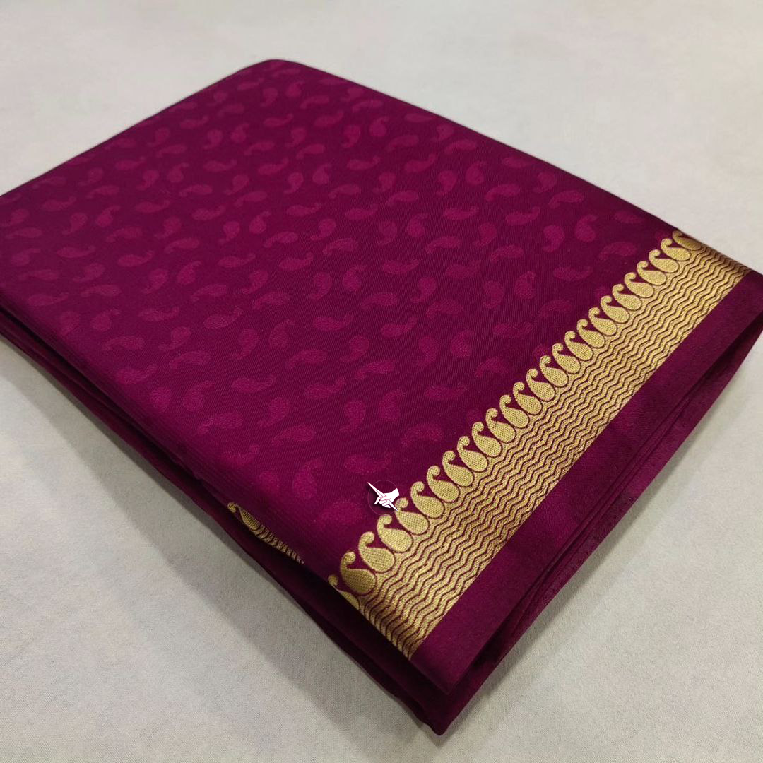 Beautiful Pure Mysore silk sarees having elegant  border