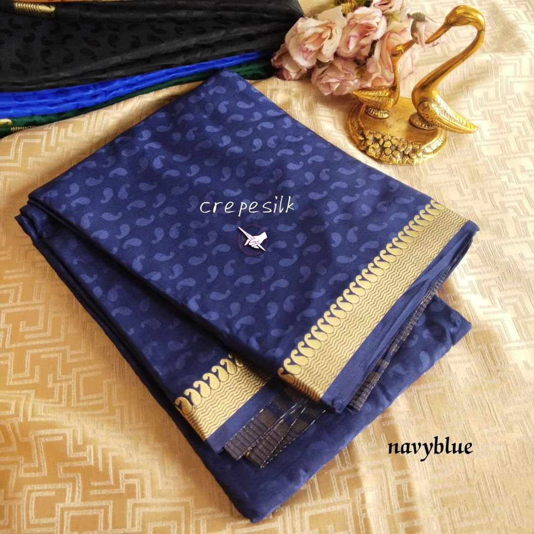 Premium Mysore Silk Saree With Traditional Weaving Border