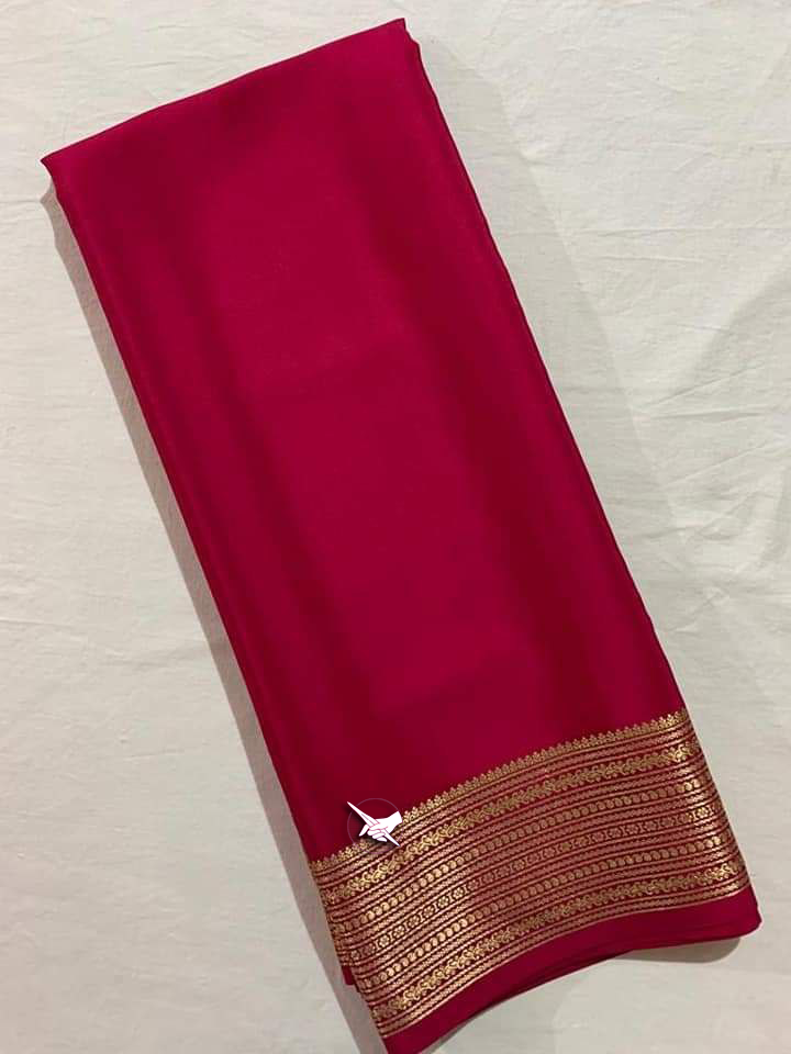 Chic Mysore Soft Silk Saree With Contemporary Blouse And Traditional Zari