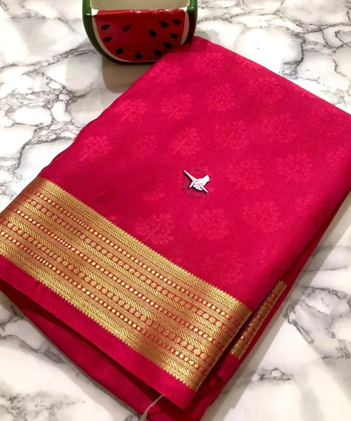 Elegant Rose Gold   Apoorva Semi-Silk Saree With Soft Texture And Delicate Shine