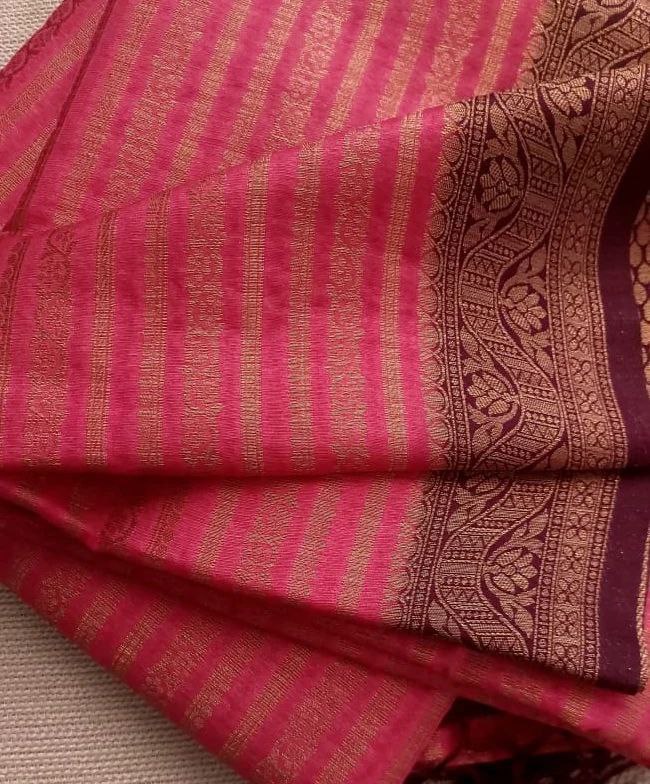 Pink Rich And Soft Kubera Silk Saree