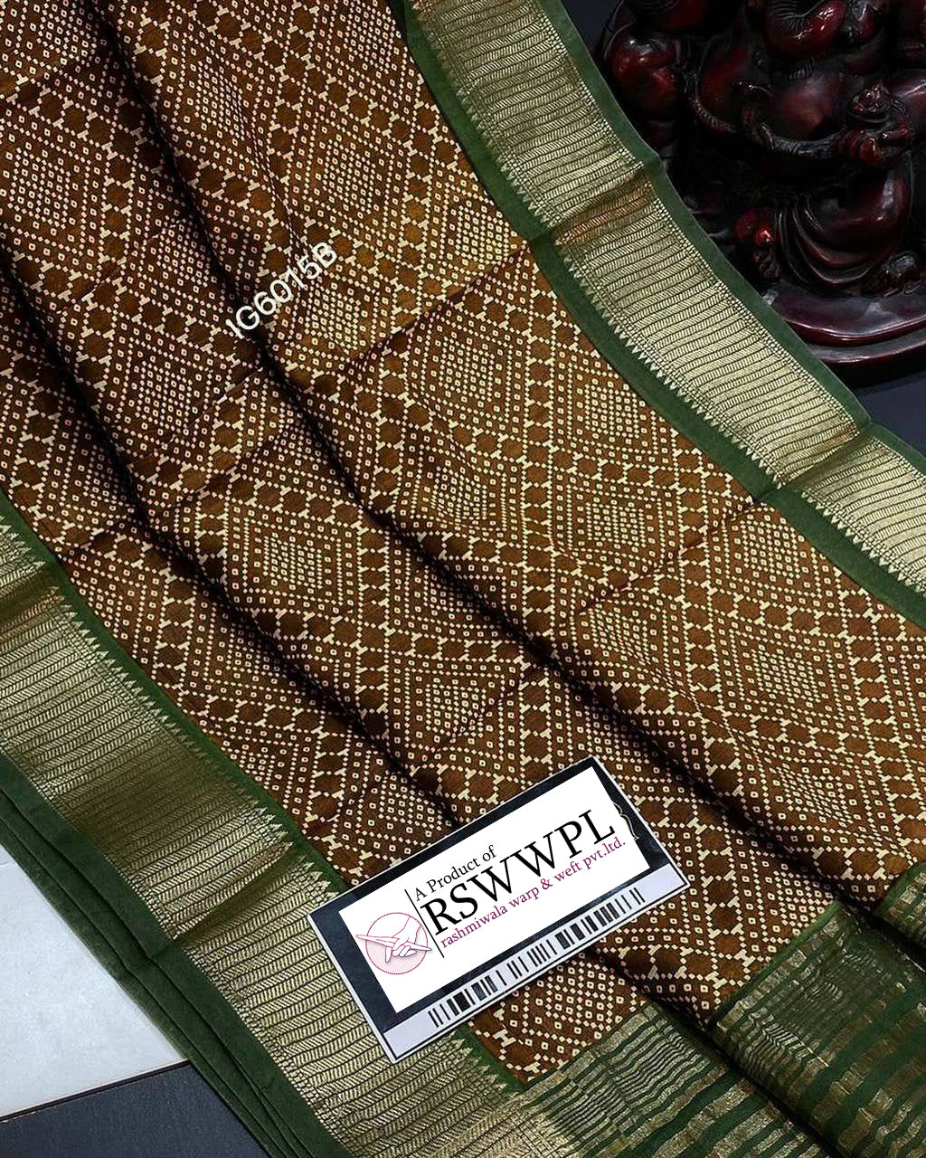 Classic Yellow Ikat Digital Print Saree In Premium Soft Silk