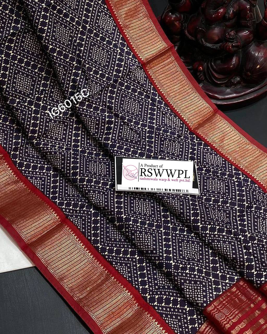 Elegant Blue Soft Silk Ikat Saree With Traditional Digital Print