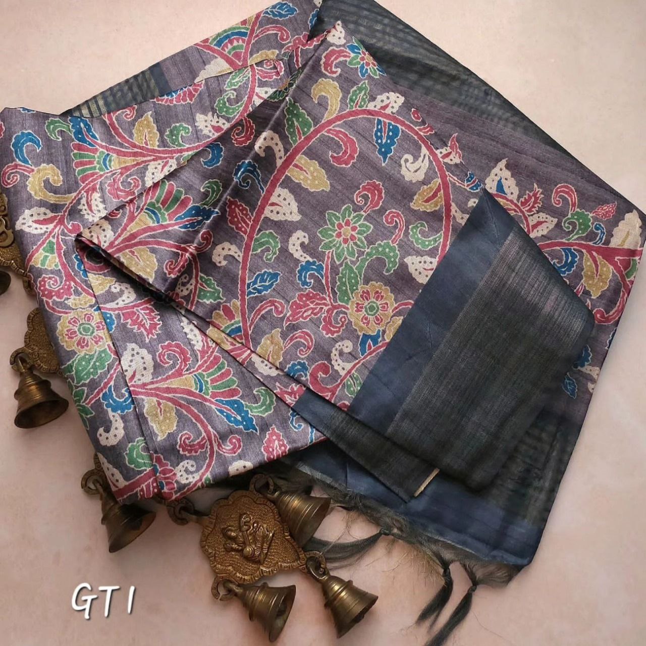 Fancy Soft Silk Saree Featuring Artistic Kalamkari Digital Prints