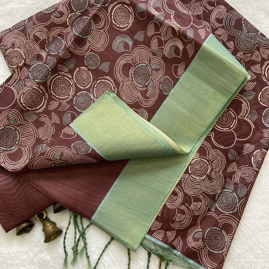 Lightweight Traditional Assam Pattu Saree In Soft Silk With Digital Artwork